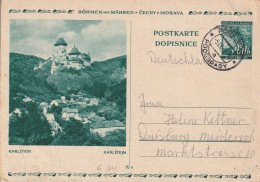 Bohême Et Moravie Entier Postal Illustré 1942 - Brieven En Documenten