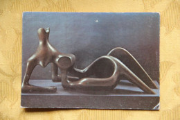 ART - Sculpture , Henri MOORE : Figure Allongée - Sculptures