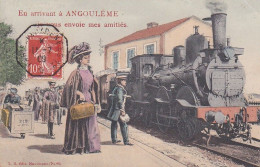 En Arrivant à Angoulême  Vous Envoie Mes Amitiés - Gruss Aus.../ Grüsse Aus...