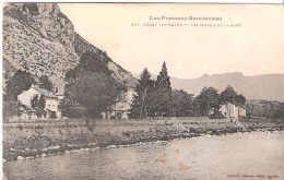 CPA DE USSAT LES BAINS LES HOTELS ET LA GARE - Other & Unclassified