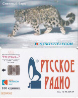 TARJETA DE KIRGUISTAN DE 100 UNITS DE UNA PANTERA DE LAS NIEVES (PANTHER) - Other & Unclassified