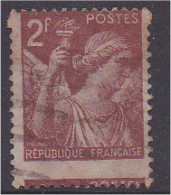 Type Iris 1944 N° 653 2F Brun Piquage Décalé Oblitéré Voir Le Scan Recto/verso. - Usati