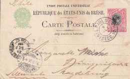Brésil Entier Postal Pour L'Allemagne 1901 - Entiers Postaux
