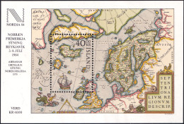 ARCTIC-ANTARCTIC, ICELAND 1984 NORDIA EXPO S/S, ARCTIC MAP** - Sonstige & Ohne Zuordnung