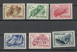 YUGOSLAVIA, ITALY, Trieste Zone B VUJA - MNH SET - SPORT - 1952 - Neufs