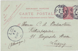 FRANCIA - INTERO POSTALE -VIAGGIATO - VIAGGIATO - 1904 - Sonstige & Ohne Zuordnung