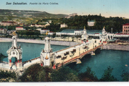 San Sebastian Animée Puente De Maria Cristina Pont Attelages - Guipúzcoa (San Sebastián)