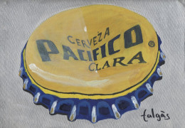 G6-133 Litografía Cerveza Pacifico Clara México. The Gravity Collection. - Advertising