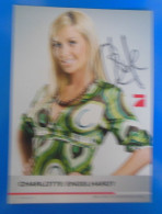 AUTOGRAPHE DE CHARLOTTE ENGELHARDT SUR CARTE - Actores Y Comediantes 