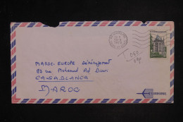 MAROC -  Taxes De Casablanca Au Dos D'une Enveloppe De France En 1973  - L 153015 - Morocco (1956-...)