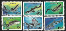 Tanzania - 1994 - Fish, Used - Yv 1428/33 - Fische