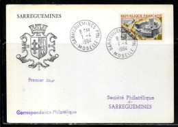 P143 - N° 1402 SUR CARTE DE SARREGUEMINES PRINCIPAL DU 01/04/64 - 1961-....