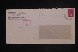 MAROC -  Taxes Au Dos D'une Enveloppe De France En 1973  - L 153016 - Morocco (1956-...)