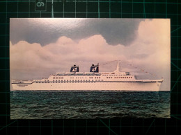 CARTE POSTALE. BATEAUX.  Lignes De Navigation De L'Est Inc. Agents/opérateurs De Vente Générale, Miami, Floride. "S.S. E - Hausboote