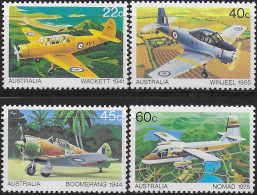 1980 Australia Aircraft 4v. MNH Michel. N. 736/39 - Altri & Non Classificati