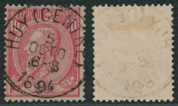 émission 1884 - N°46 Obl Simple Cercle "Huy (centre)" - 1884-1891 Leopoldo II