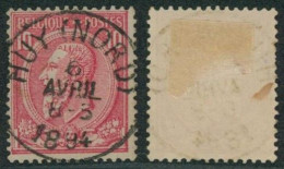 émission 1884 - N°46 Obl Simple Cercle "Huy (nord)" - 1884-1891 Leopold II