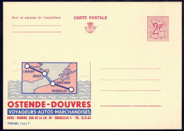 +++ PUBLIBEL Neuf 2F - OSTENDE - DOUVRES - BRUXELLES - Brussel - N° 2262 F  // - Werbepostkarten