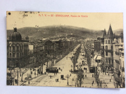 BARCELONA : Paseo De Gracia - Barcelone - 1913 - Barcelona