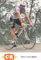 Vélo - Cyclisme - Coureur Cycliste  Miguel Angel Iglesias - Team CR  - 1987 - Cycling