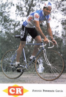 Vélo - Cyclisme - Coureur Cycliste  Antonio Provencio Garcia  - Team CR  - 1987 - Cyclisme