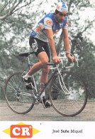 Vélo - Cyclisme - Coureur Cycliste  José  Sune Miquel - Team CR  - 1987 - Cycling