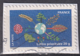 V2-P1 - France 2011 -  Adhésif YT 537 (o) Sur Fragment - Used Stamps