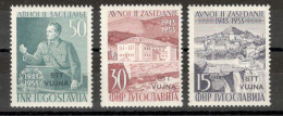 YUGOSLAVIA, ITALY, Trieste Zone B VUJA- MNH SET TITO, ANNIV AVNOJ JAJCE-1953. - Neufs