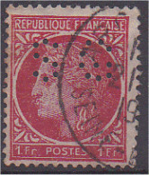 Cérès De Mazelin N°676 1F Rose-rouge Perforé SG Oblitéré Voir Le Scan Recto/verso. - Usados