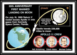 80510 Grenada N°225 Apollo 11 Moon Landing 20th Anniversary TB Neuf ** MNH Espace (space) 1989  - Malediven (1965-...)
