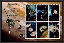 80504 Nevis Mi 2302-2307 50 Years Of Space Explorations An Satellites TB Neuf ** MNH Espace Galileo 2008 - St.Kitts And Nevis ( 1983-...)