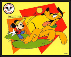 80248 Mi N°425 Maldives Mickey Mouse Since 1928 Pluto Disney Bloc (BF) Neuf ** MNH 1999 - Disney