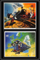 80252 Lot Mi N°251/252 Uganda Ouganda The Orient Express Mickey Mouse Dingo Donald Train Disney Neuf ** MNH 1996 - Disney