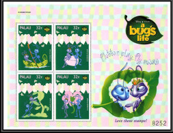 80241 Mi N°1383/1386 Palau Bugs Life Palau 1001 Pattes Disney Bloc (BF) Neuf ** MNH 1998 - Palau