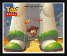 80206 Mi N°271 Uganda Ouganda Toy Story Woody Spots An Intruder Disney Bloc (BF) Neuf ** MNH 1996 - Ouganda (1962-...)