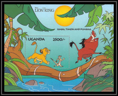 80205 Mi N°220 Uganda Ouganda Le Roi Lion Lion's King Simba Timon Pumbaa Disney Bloc (BF) Neuf ** MNH 1994 - Disney