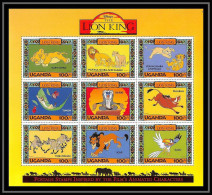 80204 Mi N°1392/1418 Uganda Ouganda Le Roi Lion Lion's King Disney Bloc (BF) Neuf ** MNH 1994 - Uganda (1962-...)