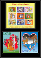 80210 Mi N°997/1001 + Bf 41/42 Palau Disney's Sweethearts Chien (dog) Bloc (BF) Neuf ** MNH 1996 Full Set - Palau