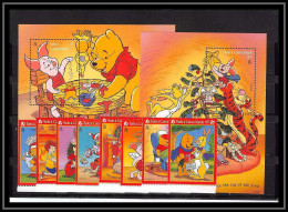 80187 Lot Mi N°1346/1353 BF 165/166 Turks And Caicos Winnie The Pooh Winnie L'ourson Tigrou Disney Neuf ** MNH 1996 - Disney