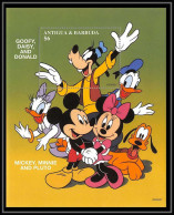 80152 Mi B 357 Antigua & Barbuda Goofy Daisy Donald Minnie Pluto Chien (dog) Disney Bloc (BF) Neuf ** MNH 1997 - Antigua Und Barbuda (1981-...)