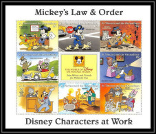 80137 Mi N°3417/3425 St Vincent & The Grenadines Mickey's Law And Order Disney Characters At Work Neuf ** MNH 1996 - St.Vincent & Grenadines