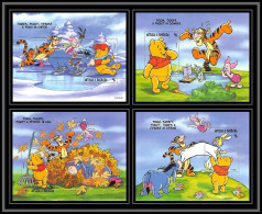 80148 Lot Mi B 390-393 Antigua & Barbuda Winnie The Pooh Winnie L'ourson Tigrou Disney Bloc (BF) Neuf ** MNH 1998 - Disney