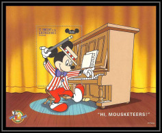 80119 Mi N°453 St Vincent & The Grenadines Mickey Happy Birthday Hi Mouskeeters Piano Disney Bloc Neuf ** MNH 1998 - St.Vincent & Grenadines