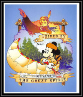 80109 Mi N°515 Guyana Mickey Guided By The Great Spirit Indiens Indians Disney Bloc (BF) Neuf ** MNH 1996 - Disney