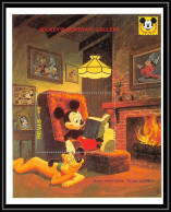 80078 Mi N°51 Nevis Mickey's Portrait Gallery Home Sweet Home Pluto Chien (dog) Disney Bloc (BF) Neuf ** MNH 1992 - St.Kitts And Nevis ( 1983-...)