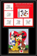 80069 Mi N°327/326 Dominique Dominica Minnie Loves Mickey Disney Bloc (BF) Neuf ** MNH 1997 - Dominica (1978-...)