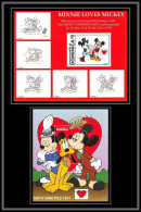 80069 Mi N°327/326 Dominique Dominica Minnie Loves Mickey Disney Bloc (BF) Neuf ** MNH 1997 - Disney