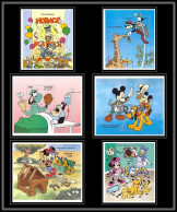 80083 Lot Mi N°452/457 Guyana Disney Goofy Horace Surgeon Pluto Disney Works Bloc (BF) Neuf ** MNH 1995 - Guyana (1966-...)