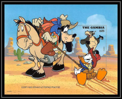 80026 Mi N°272 Gambie Gambia Goofy Donald At Roping Practice Disney Bloc (BF) Neuf ** MNH 1995 - Disney