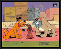 80027 Mi N°220 Gambie Gambia Dinah With Pluto And Butch Chien (year Of The Dog) Disney Bloc (BF) Neuf ** MNH 1994 - Disney